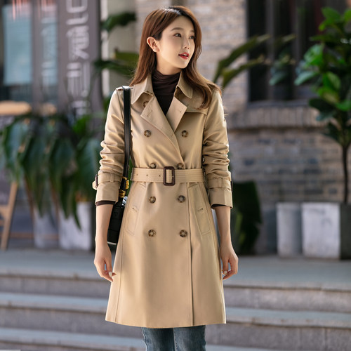 中长款风衣女英伦风春秋