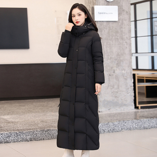 2025冬季新款超长款到脚踝羽绒服女加厚95白鸭绒保暖防寒服连帽