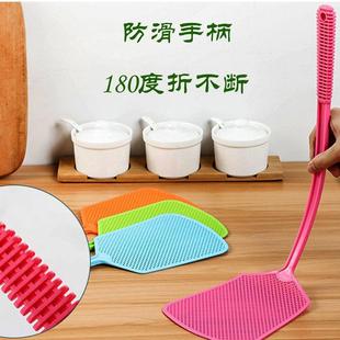 家用长柄蚊子苍蝇拍蝇子拍昆虫拍打工具熟胶吸附拍虫器D3