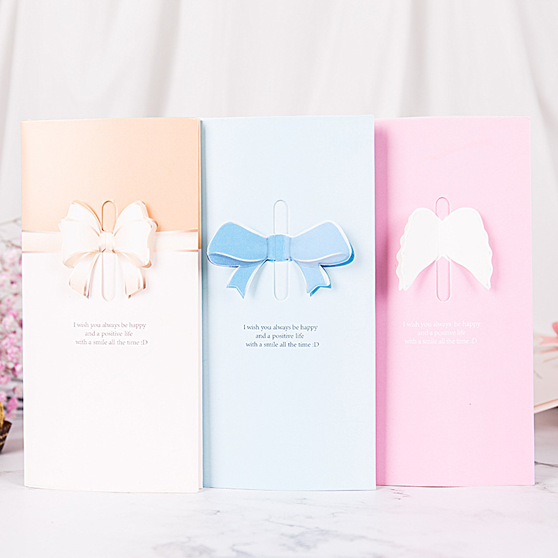 蝴蝶爱心立体圣诞贺卡创意祝福留言卡花店礼品小卡片