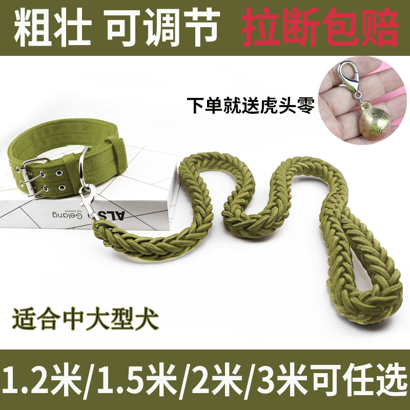 中型金毛阿拉斯加项圈狗狗牵引绳