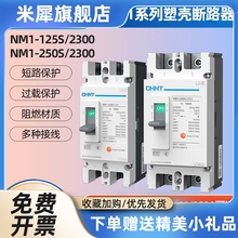 塑壳断路器两相空气开关NM1-125S 250S/23002p塑壳空开220v