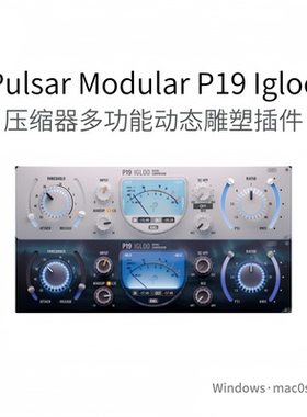 Pulsar Modular P19 Igloo 压缩器插件 动态雕塑 多功能Win/Mac