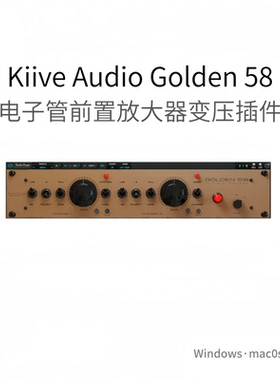 Kiive Audio Golden 58 电子管前置放大器 变压器 饱和插件Pc/Mac