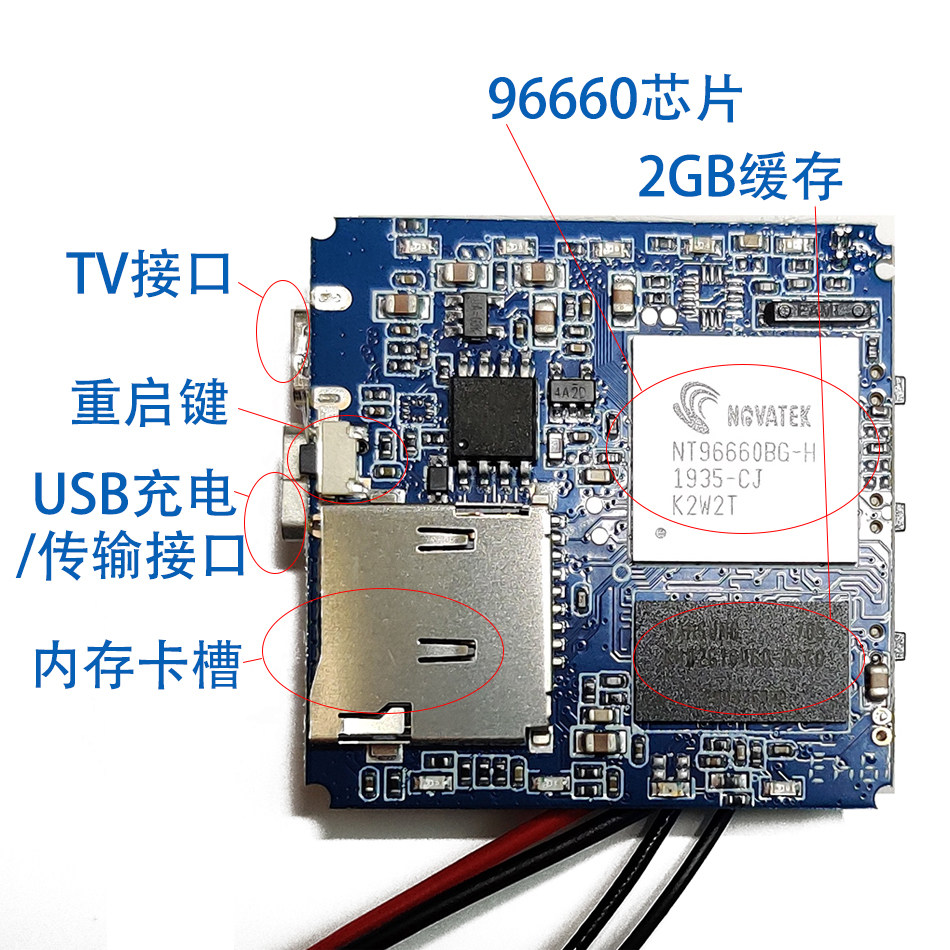 NOVATEK 96660IMX206 저조도 모듈 케이스 없는 버튼 버전은 풀 세트와 함께 표준으로 제공됩니다