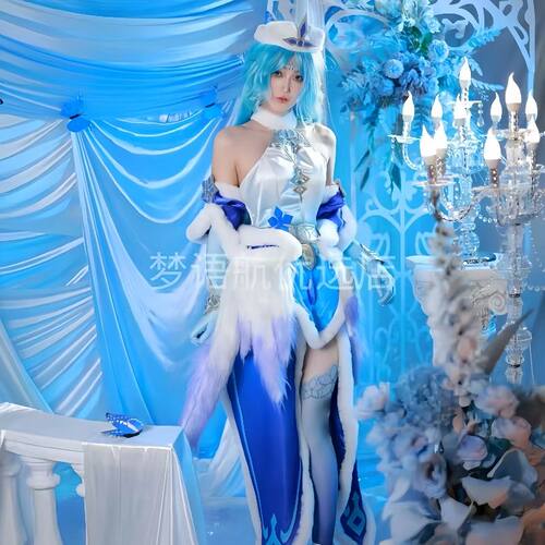 王者荣耀魔神服装王昭君cos二次元cosplay游戏冰雪之华全套