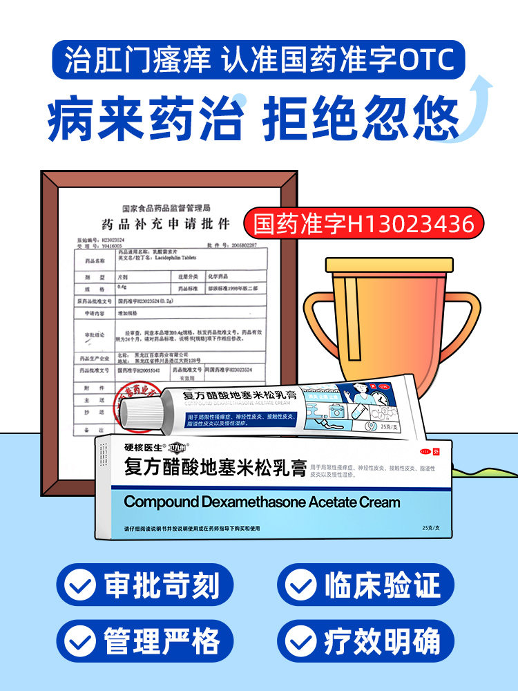 肛门瘙痒专用药屁眼痒潮湿止痒膏女性屁股男肛周湿疹特效消炎药膏