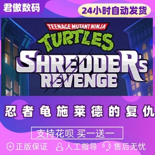 忍者龟：施莱德 Revenge Shredder Teenage 复仇 Turtles Steam Ninja Mutant 游戏 PC正版 冒险 合作