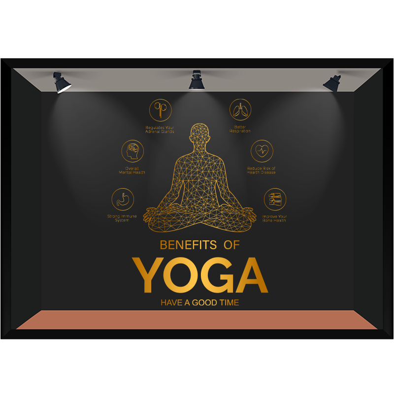 瑜伽橱窗贴画YOGA创意白色广告贴膜运动馆会所海报透明镂空静电贴