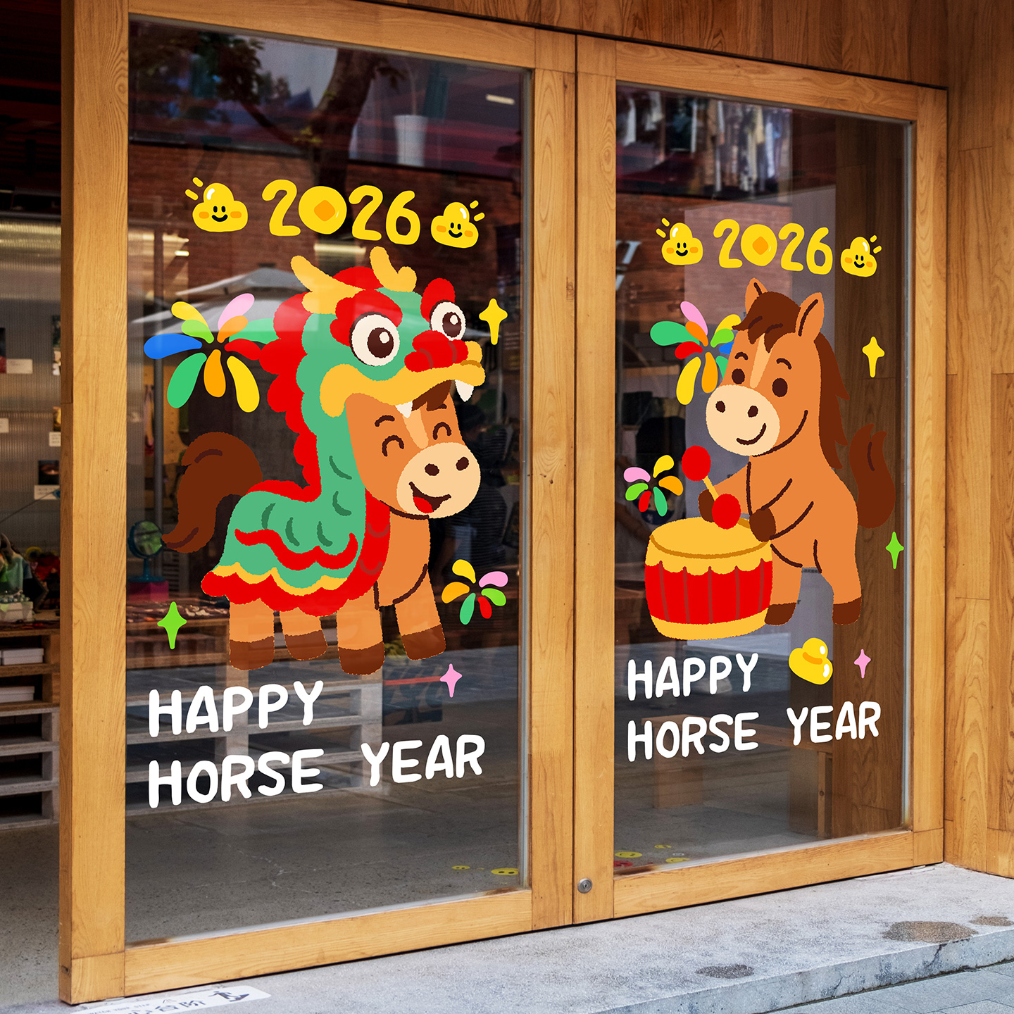 萌马橱窗静电玻璃贴膜