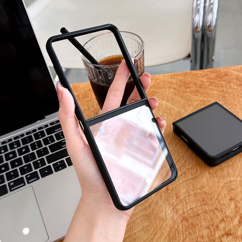 三星zflip7折叠屏手机壳透明磨砂