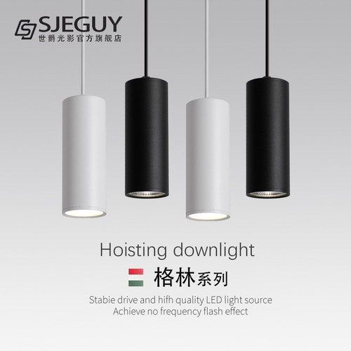 明装筒灯吊线吊装射灯