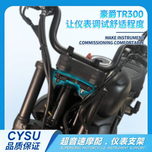 豪爵TR300改装仪表下平移支架