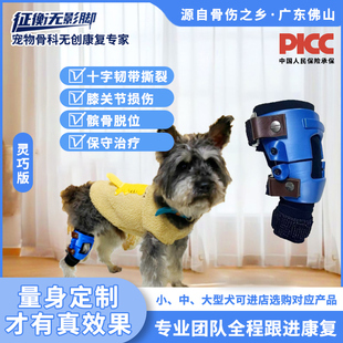 狗十字韧带损伤撕裂断裂髌骨脱位护具狗膝关节瘸腿护具矫形器tplo