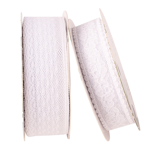 白色蕾丝丝带彩带鲜花花束包装花艺绑带婚礼装饰花边礼物礼品缎带