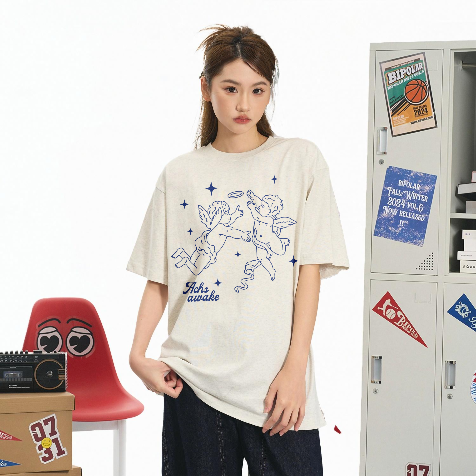 ACHSAWAKE2025春夏美式休闲宽松