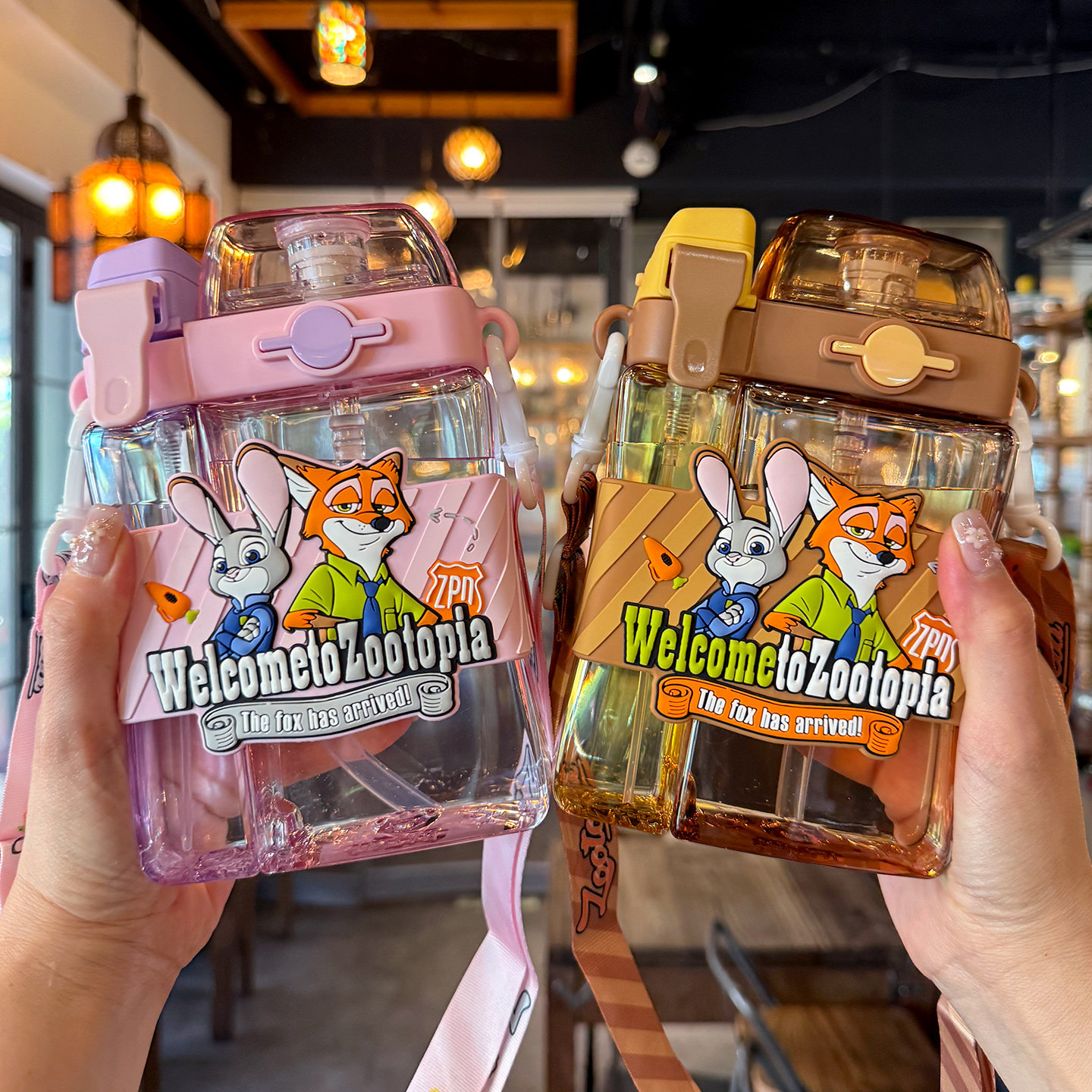 疯狂动物城朱迪尼克儿童喷雾水杯