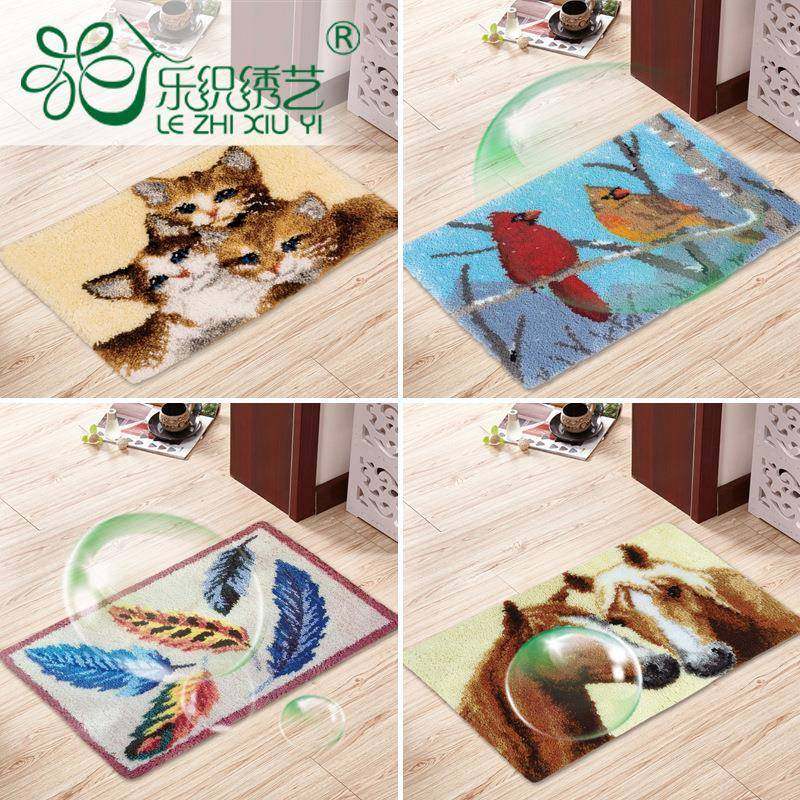 厂家毯绣门地垫入户门垫卫浴厨房地门厅卧室浴室垫子手钩套件,居家布艺,家用脚垫,淘宝优惠券,粉丝福利购,淘宝优惠卷