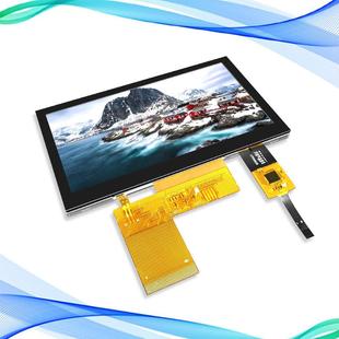 4.3寸TFT液晶模组RGB接口800 480分辨率IPS全视角电阻容电触摸LCD