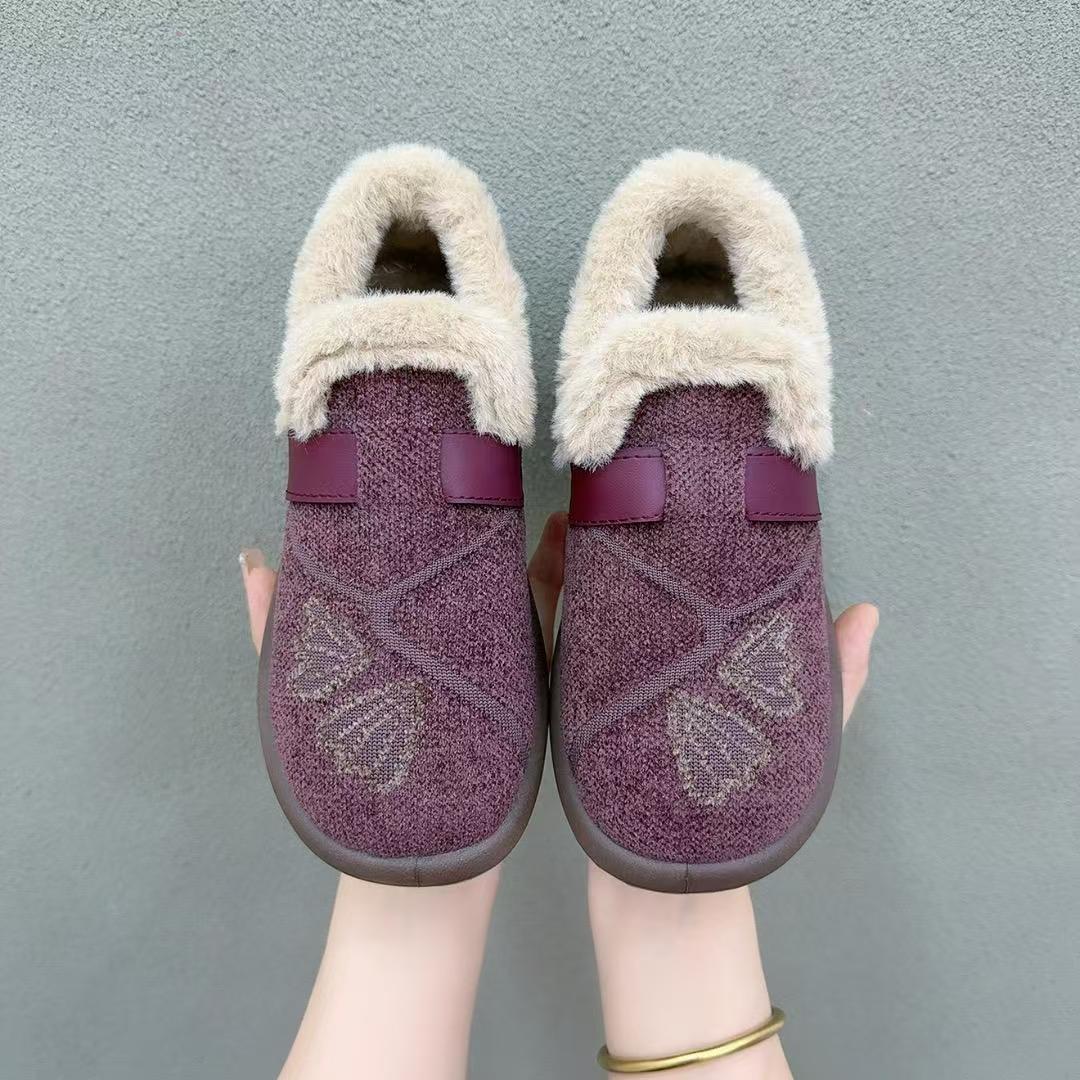 老北京棉鞋女冬季新款加绒加厚雪地靴中老年防滑轻便保暖妈妈棉鞋