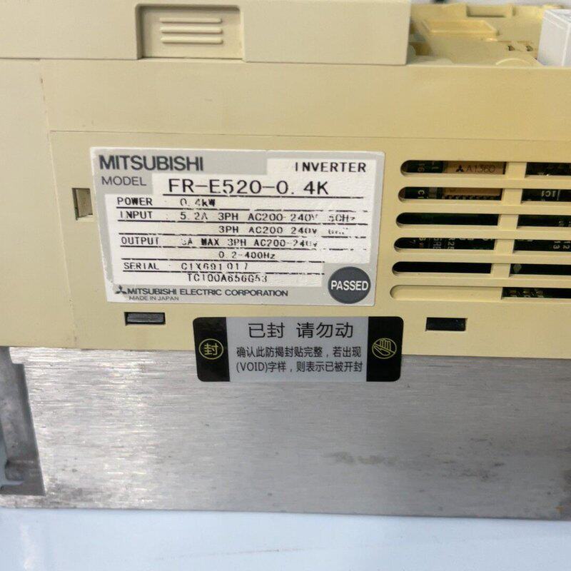 现货三菱变频器FR-E520-04K04KW功率三相22可维修