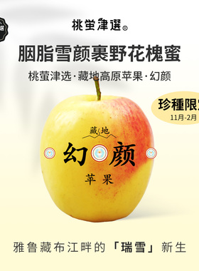 限！桃萤津选 藏地幻颜®苹果 寒熟限定 丹巴高山瑞雪 礼盒装 SF