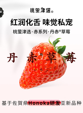 桃萤津选 丹赤®草莓日引佐贺赤颜Honoka非丹东99红颜 礼盒SF空运