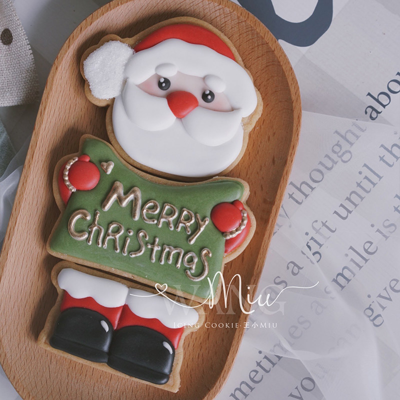 新款创意DIY韩式卡通圣诞老人组合糖霜饼干模具