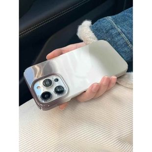 vivo周边OPPO 韩系适用高级感光面亮面苹果16pro华为pura80 渐变灰手机壳 iPhone15Promax小米14