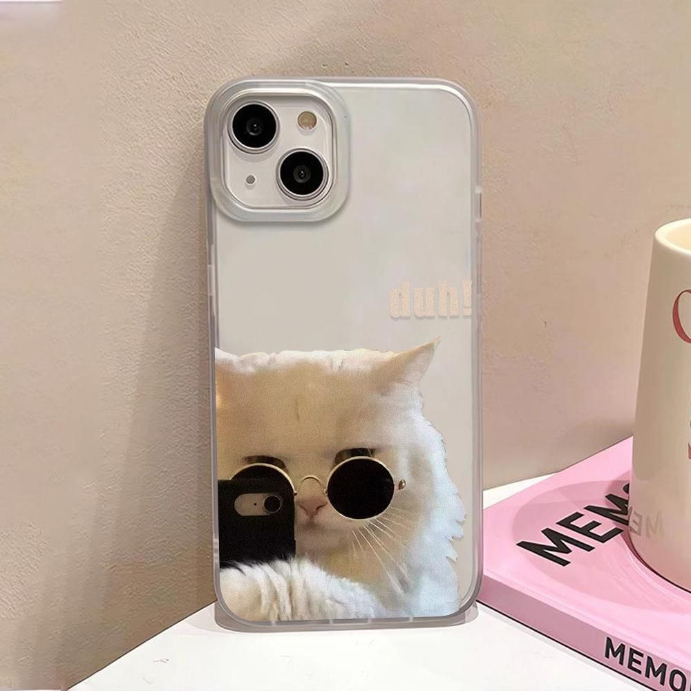 墨镜酷猫咪手机壳适用苹果16pro华为pura80/iPhone15Promax小米14/vivo周边OPPO/13/12/11/x荣耀红米同款mate