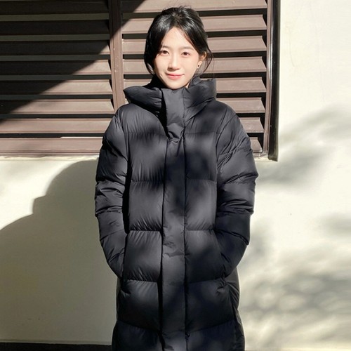 日系穿搭洋气减龄羽绒棉服