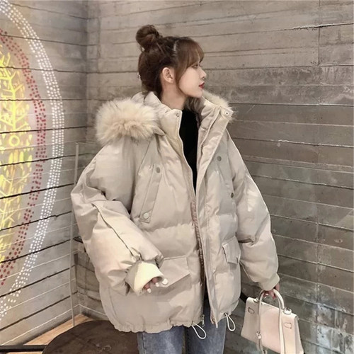 宽松加厚棉衣网红韩版