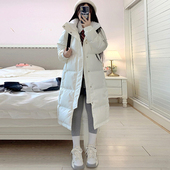 宽松韩版 中戏学生90白鸭绒羽绒服女2025秋冬季 新款 连帽保暖外套潮