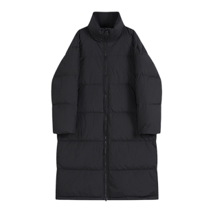 超保暖90白鸭绒长款羽绒服女加厚立领2025秋冬季新款宽松韩版外套