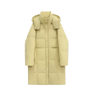 90白鸭绒超长款羽绒服女2025秋冬季新品oversize宽松显瘦加厚外套