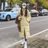 奶黄90白鸭绒羽绒服女加厚2025秋冬季 新款 港味复古蓬松保暖外套潮