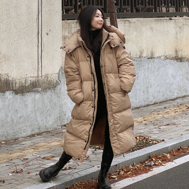 长款保命羽绒服女2025秋冬季新款过膝高端小众法式宽松韩版外套潮,女装/女士精品,大码羽绒服,淘宝优惠券,粉丝福利购,淘宝优惠卷