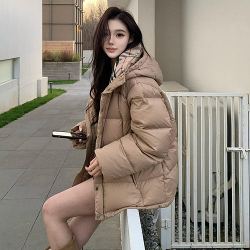 可拆卸长袖宽松韩版羽绒棉服