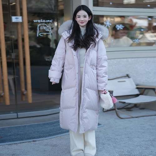 宽松过膝设计感小众长款炸街外套