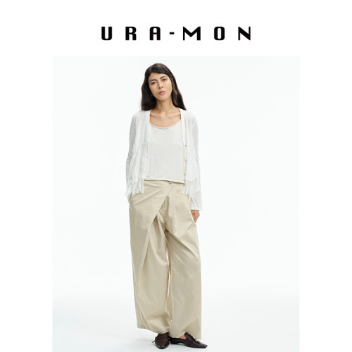 URA-MON开衫上衣针织拼接