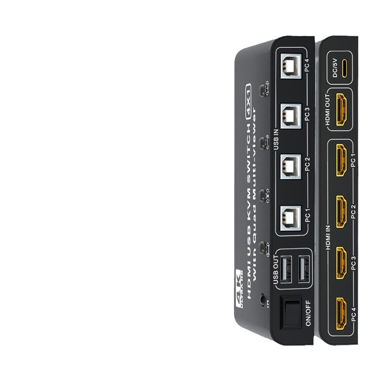 分屏器hdmi4进1出KVM无缝切换器