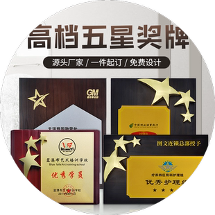 少年飞木质奖牌感谢信感谢状感谢奖牌证书感恩致谢函捐赠牌匾奖状荣誉证书封面外壳烫金logo定制做内页芯打印