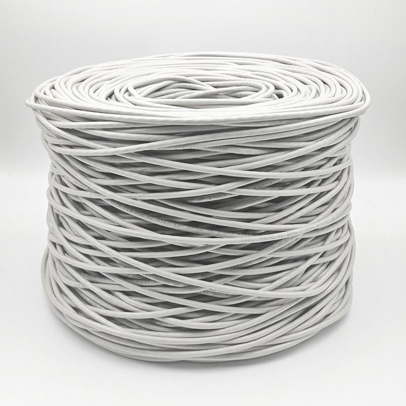 超五类网络线工程POE监控电脑交换机双绞线无氧铜非屏蔽网络线