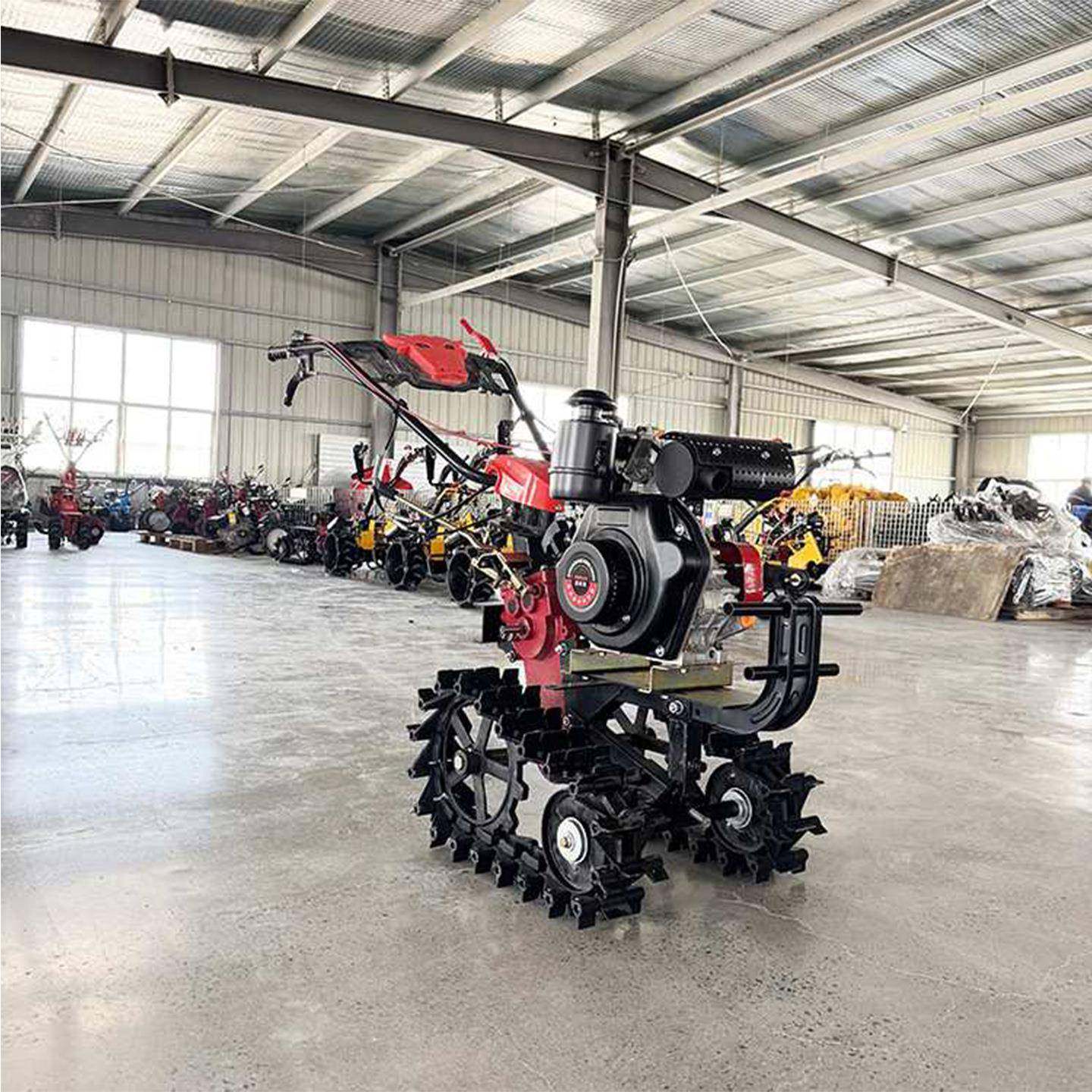 履带微耕机汽油/柴油开沟旋耕犁地多功能农用机械硬土轻松应对