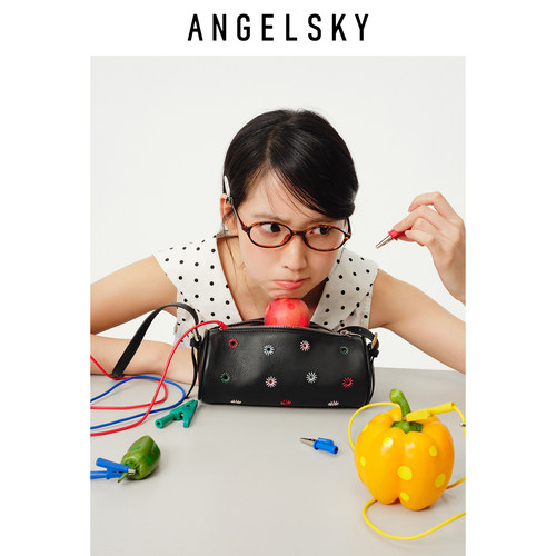 ANGELSKY小众斜挎包女碎花春夏