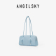 ANGELSKY腋下包波士顿蓝色包包女新款 法棍包粉色单肩小众原创设计