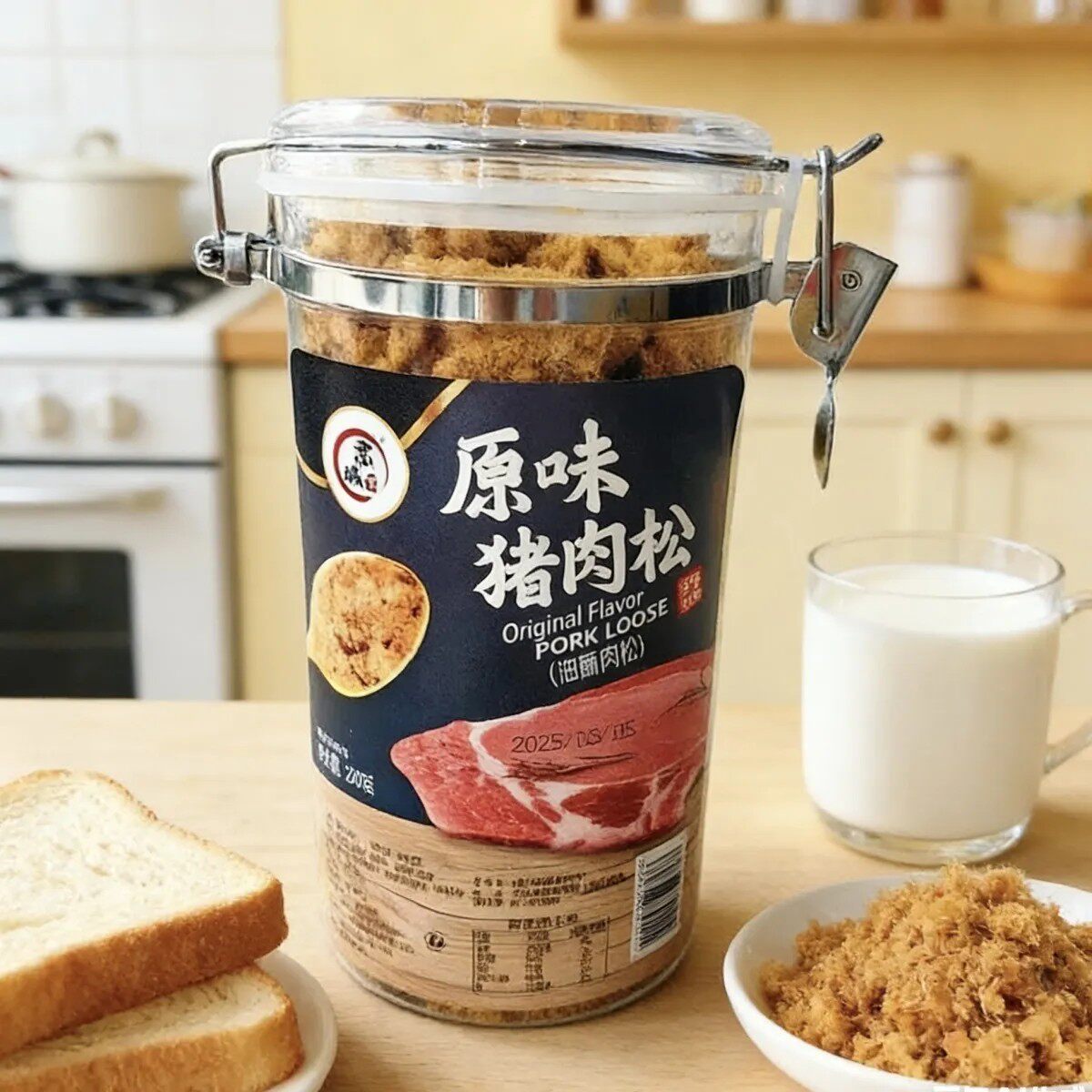 京城里猪肉松原味海苔味儿童肉松配粥拌饭早餐面包寿司烘焙原料