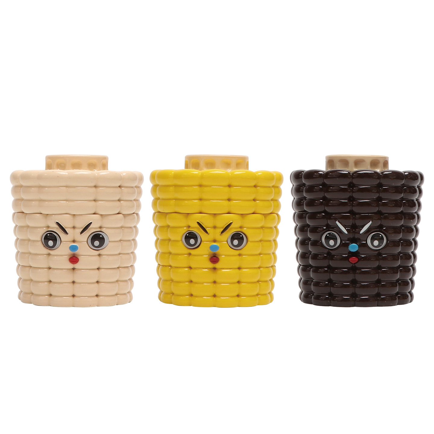 锌合金磨烟器玉米卡通造型四层手动研磨烟丝碎烟机热卖磨烟器