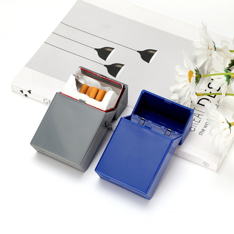 热销烟盒刻logo图案翻盖自动弹出散装烟盒粗支DIY20支装