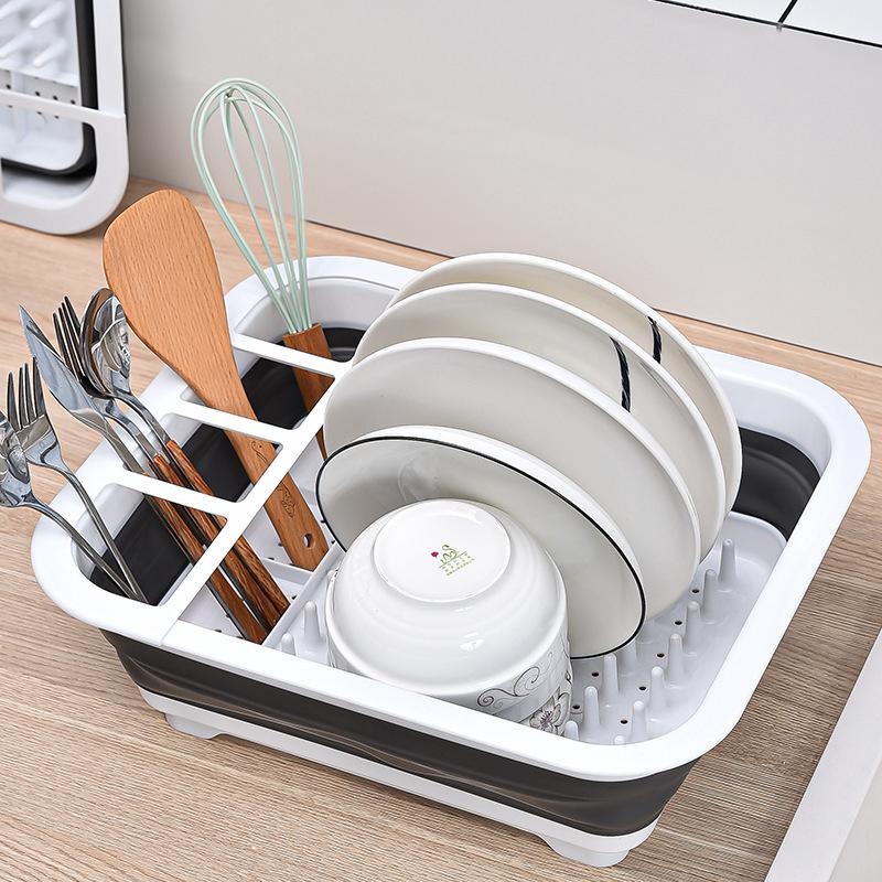 厨房收纳塑料可折叠碗盘沥水架餐具架杯架筷子架沥水碗架餐具收纳